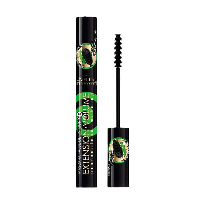 Туш для вій Eveline Cosmetics Extension Volume Professional Make-Up Екстремальна довжина та вигин, Black, 10 мл